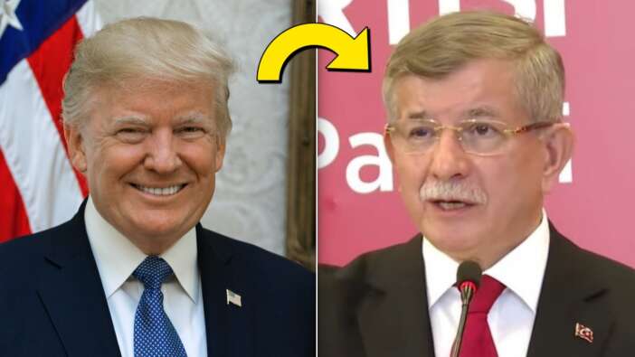 Ahmet Davutoğlu'nun yeni imajı dikkat çekti! Trump'ın Türk versiyonu...