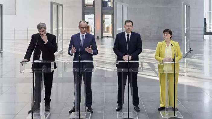 Almanya’da CDU/CSU-SPD koalisyon protokolü tanıtıldı