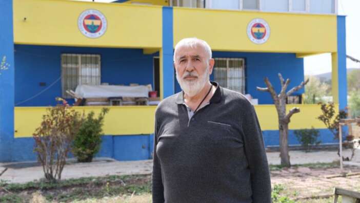 Elazığlı Mehmet Amca'nın Fenerbahçe aşkı! Evini sarı-lacivert boyadı