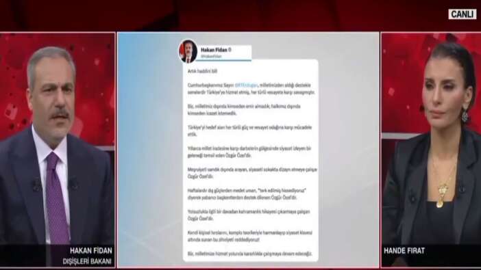 "Dışişleri Bakanı 'Haddini Bil' Der mi?" tepkisine Hakan Fidan'dan net cevap: "O lafı duyunca şehitlerimiz aklıma geliyor"