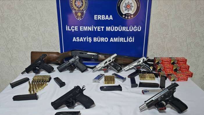 Düğünlerde silah atanlara operasyon! 7 gözaltı, çok sayıda silah ele geçirildi
