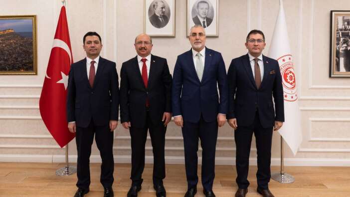 Çalışma ve Sosyal Güvenlik Bakanı Vedat Işıkhan DDK Başkanı Tanrıkulu'nu kabul etti