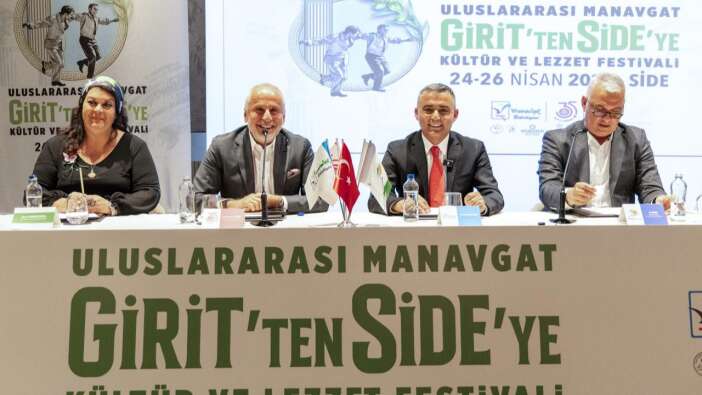 Uluslararası Manavgat Girit’ten Side’ye Kültür ve Lezzet Festivali" 24-26 Nisan tarihleri arasında Side Antik Kenti’nde