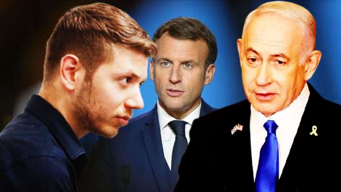 Bu nasıl aymazlık! Netanyahu'nun oğlu Macron'a hakaret etti! Netanyahu'dan ilginç savunma!