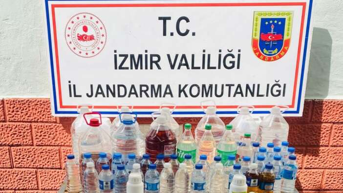 İzmir’de dev kaçak alkol baskını! 2,4 milyon TL’lik etil alkol yakalandı