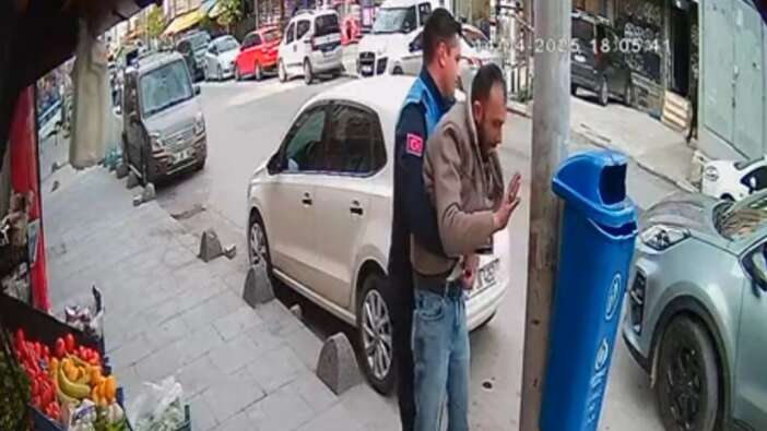 Sultangazi’de zabıtanın hayat kurtaran müdahalesi: Heimlich manevrası kamerada