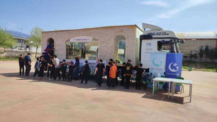 Minia Kudüs Tırı Denizli’de Filistin davasını haykırdı