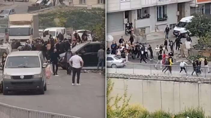 Esenyurt'ta düğünde ortalık savaş alanına döndü! Polis havaya ateş açtı, yaralılar var!
