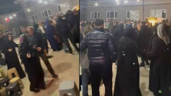 Sakarya'nın Söğütlü ilçesindeki bir düğünde kavga çıktı, kalabalık nereye kaçacağını şaşırdı