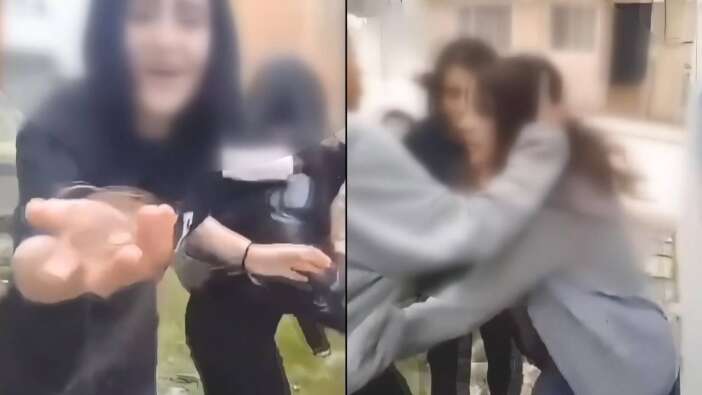 Akran zorbalığı yine kamerada! Gaziosmanpaşa'da 4 kız, arkadaşlarını evire çevire dövdü, saçlarını koparttı