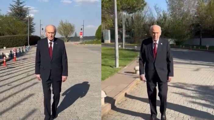 MHP Devlet Bahçeli'nin yürüyüş videosunu paylaştı: Hele durma yürü sen