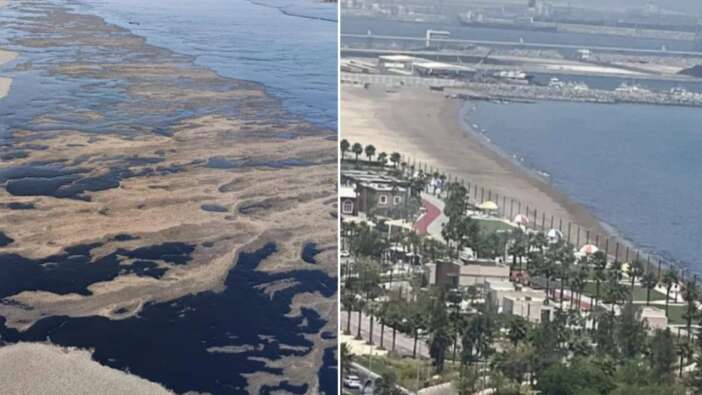 Birleşik Arap Emirlikleri’nde petrol sızıntısı krizi: Plajlar kapandı, turistler isyanda!