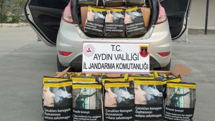 Söke’de jandarmadan kaçak tütün operasyonu