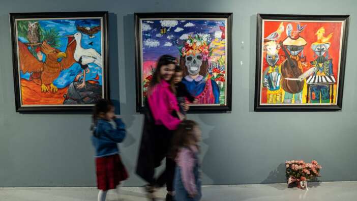 BİLSEM öğrencilerinin sergisi CerModern'de açıldı