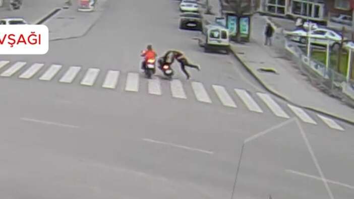 Kırıkkale’de trafik kazaları kamerada: 3 yaralı