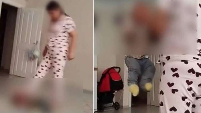 Fatih'te 2 yaşındaki bebeğe şiddet uygulayan Özbek bakıcının evinden 7 çocuk çıktı