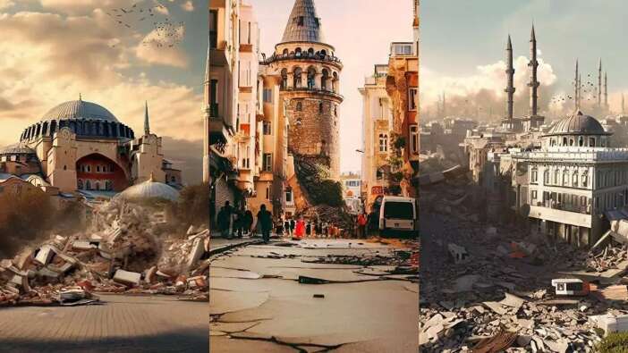 Yapay zekadan büyük İstanbul depremi: İşte dehşete düşüren görüntüler!
