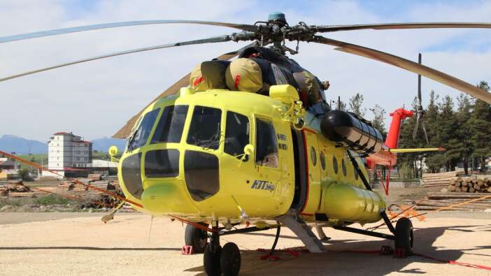 Bolu’da ormanlar artık daha güvende! Yangın söndürme helikopteri göreve başladı