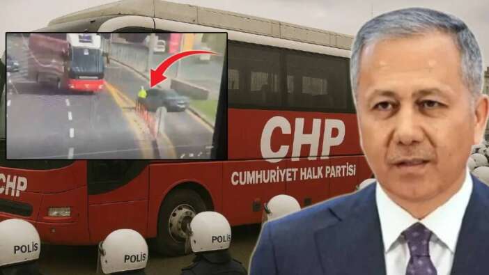 Konu kapanmadı, Bakan Yerlikaya'dan sert açıklama: CHP otobüsünü polisin üzerine süren şoför hak ettiği yanıtı alacak