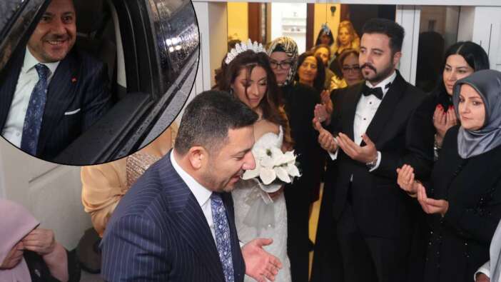 Nevşehir Belediye Başkanı Rasim Arı şoförünün düğününde şoför oldu