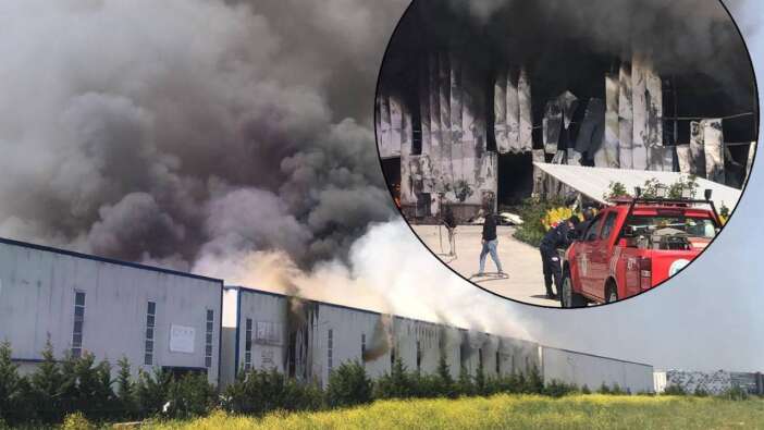 Çerkezköy'de kauçuk fabrikası yangını: Alevler tüm tesisi sardı,  20 araç ve 70 itfaiyeciyle müdahale edildi