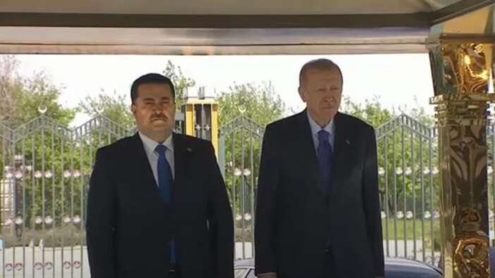 Irak Başbakanı Sudani Türkiye’de: Cumhurbaşkanı Erdoğan resmi törenle karşıladı