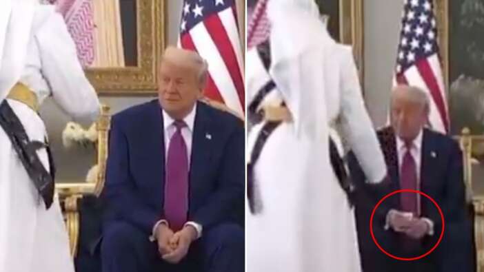 Protokol sınavı: mırra 101! Trump, Suudi Arabistan'daki karşılamada ikram edilen geleneksel mırrayı içmedi...