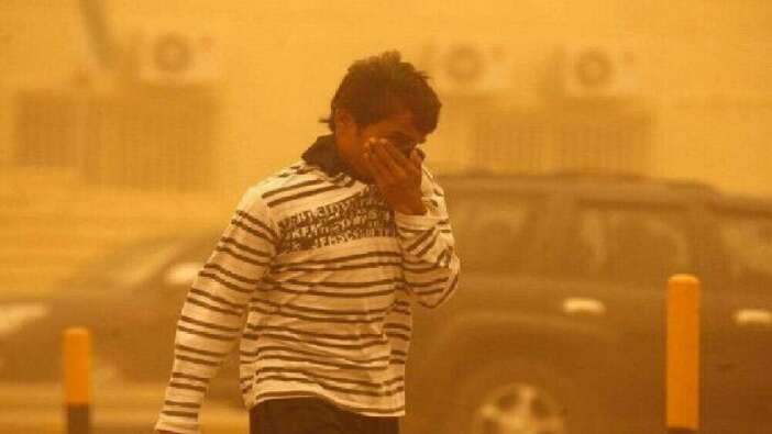 Irak’ı kum fırtınası vurdu! Fırtınadan etkilenenler hastanelere akın ediyor!