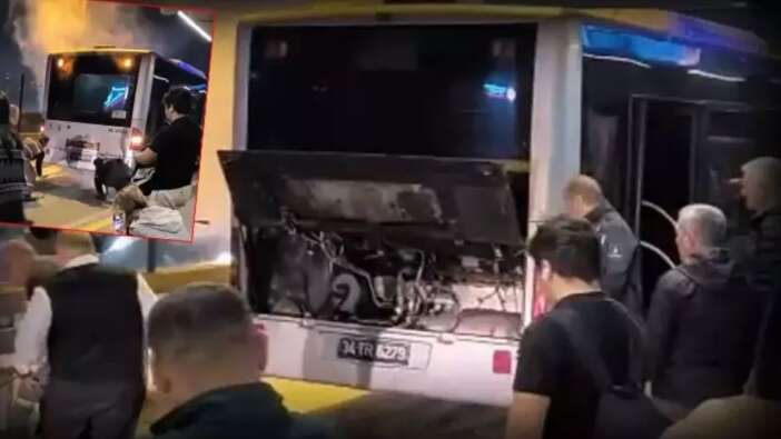 Kağıthane’de metrobüste panik! Yolcular tahliye edildi facia son anda önledi