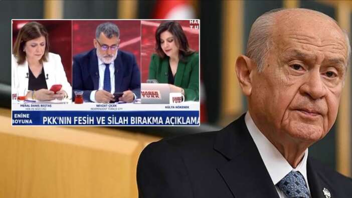 DEM Partili Beştaş'ın konuk olduğu HaberTürk canlı yayınına Devlet Bahçeli'den mesaj