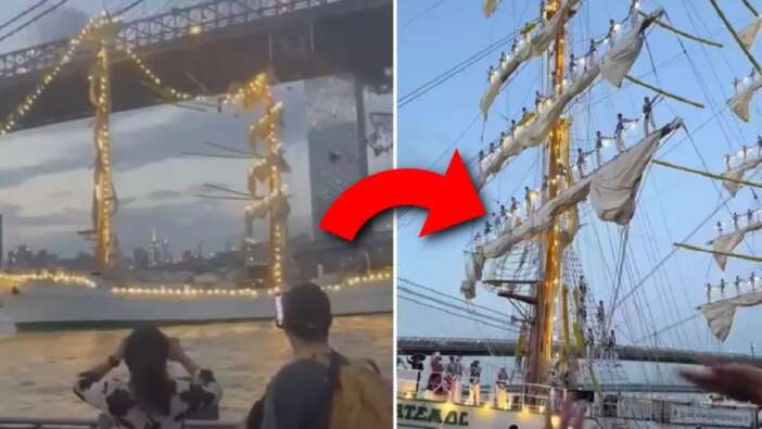 Meksika'ya ait donanma gemisi, Brooklyn Köprüsü'ne çarptı: Ölü ve yaralılar var! Kaza anı viral oldu