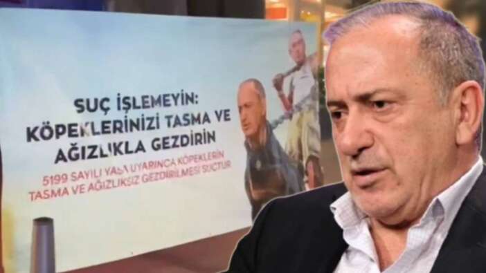 Fatih Altaylı'ya evinin önünde pankartlı tehdit! "İt sürüsü" hakareti başına bela oldu
