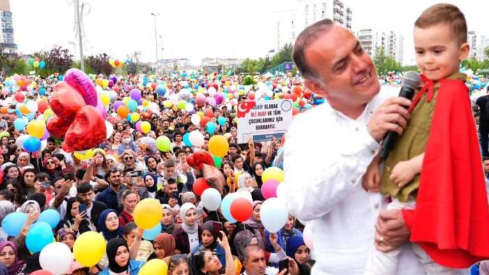 Sancaktepe'de ağlatan dayanışma: Balonlar kanseri yenen 6 yaşındaki Ali Asaf için uçuruldu