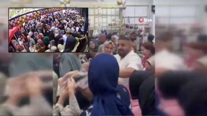Esenyurt'ta açılış indirimi izdihamı: Abla yavaş, ulan n'oluyor?