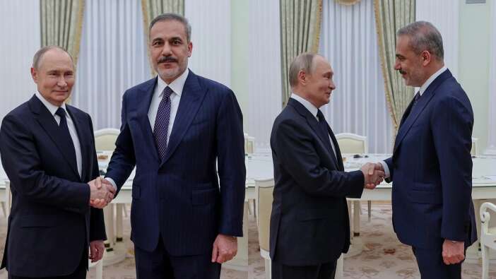 Dışişleri Bakanı Hakan Fidan ve Rusya Devlet Başkanı Vladimir Putin arasında kritik görüşme