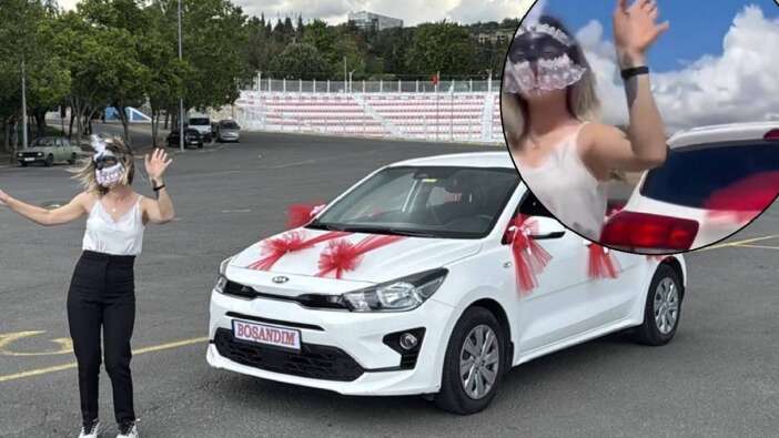 Kumarbaz eşinden boşandı, sokakta maskeli kutlama yaptı