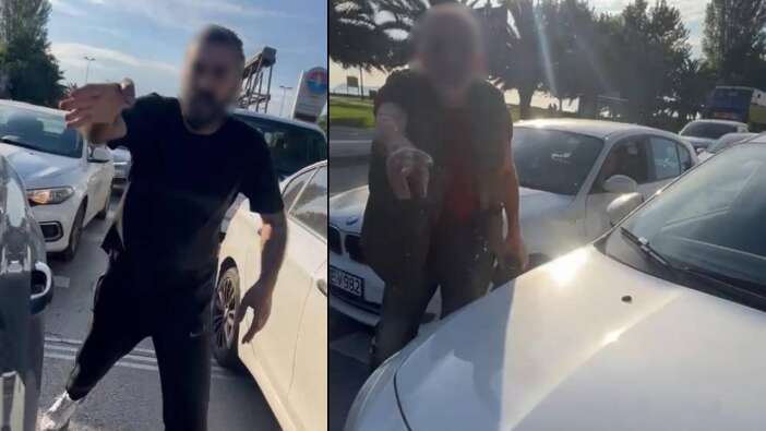 Trafikte maganda kabusu! Kadın sürücü, 2 çocuğunun yanında saldırıya uğradı