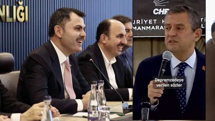 Murat Kurum "Depremzedeye verilen sözler gerçeğe dönüşmemiştir" diyen Özgür Özel'e öyle bir cevap verdi ki
