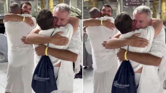 At sırtında yola çıkan İspanyol hacılar Mekke'ye ulaştı! 240 gün süren zorlu serüven... İşte gözyaşları ve muhteşem kavuşma anı