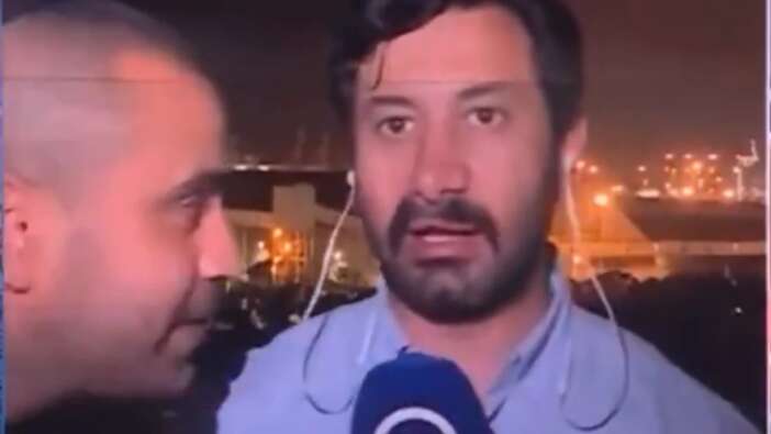 İsraillilerden canlı yayında Anadolu Ajansı muhabirine çirkin müdahale