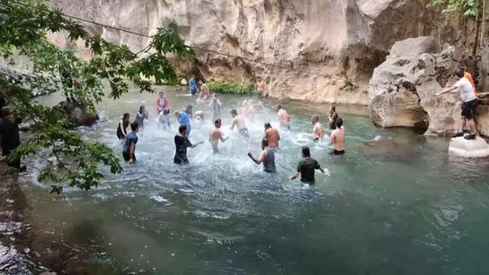 Bayram tatilinde turist akını! Kahramanmaraş Kale Boynu Kanyonu'na ziyaretçi yağdı