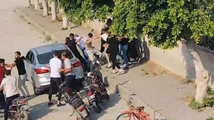O anlar kameralarda! Bayram günü meydan savaşı gibi kavga