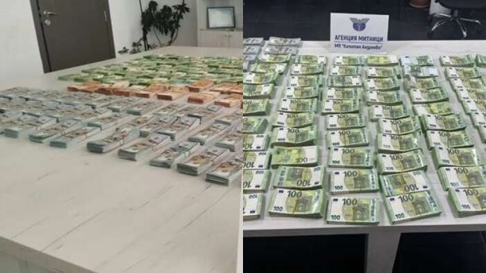 Tam sınırda enselendi: Sırt çantasından yüz binlerce euro ve dolar bulundu!