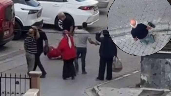 Ayrılmak isteyen eşini sokakta bıçakla rehin aldı, kadını vatandaş tek hamleyle kurtardı
