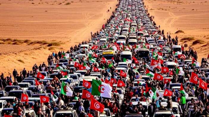 Gazze’ye yardım için yola çıkan ‘Sumud Konvoyu’ Libya’ya ulaştı: Hedef Refah Sınır Kapısı!