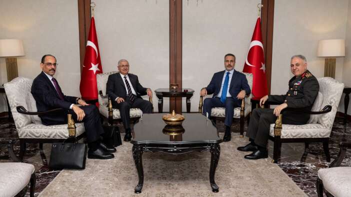 Devletin zirvesi İsrail tehlikesine karşı toplandı: Fidan, Güler, Gürak ve Kalın Dışişleri Bakanlığı'nda bir araya geldi