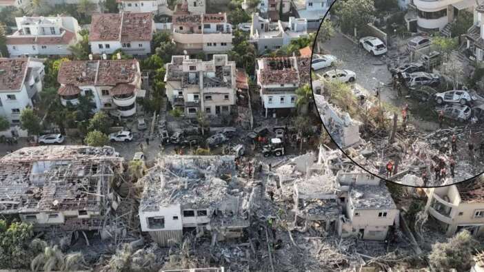 Tel-Aviv bu hale getirildi! Füze yağmuru şeklindeki İran misillemesinde bilanço ağır