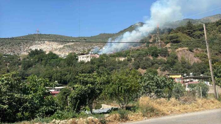 Hatay’da ormanlık alanda yangın! Soğutma çalışmaları sürüyor
