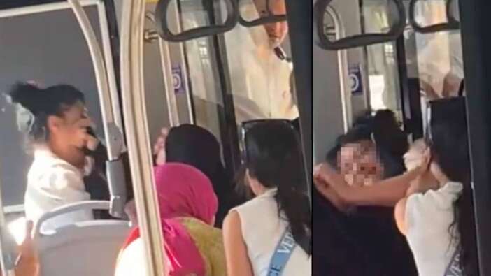 Denizli'de otobüsteki tesettürlü kadına hakaret: Arbede yaşandı