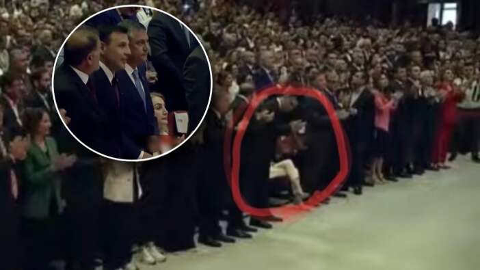 Sahneye çıkan Özgür Özel'i herkes ayakta alkışlarken Dilek İmamoğlu'nun tavrı dikkat çekti... Tınlamadı bile!